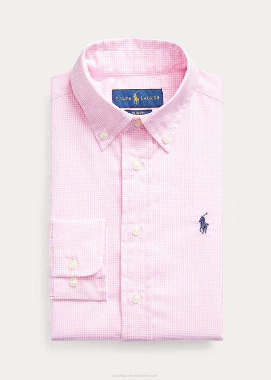 lyserød multi børn Ralph Lauren skjorte i slim fit gingham bomuld Z426B5816