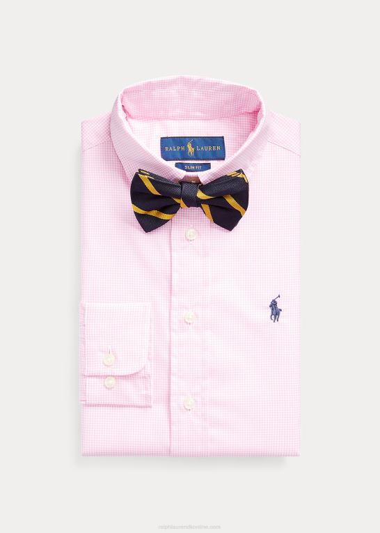 lyserød multi børn Ralph Lauren skjorte i slim fit gingham bomuld Z426B5816