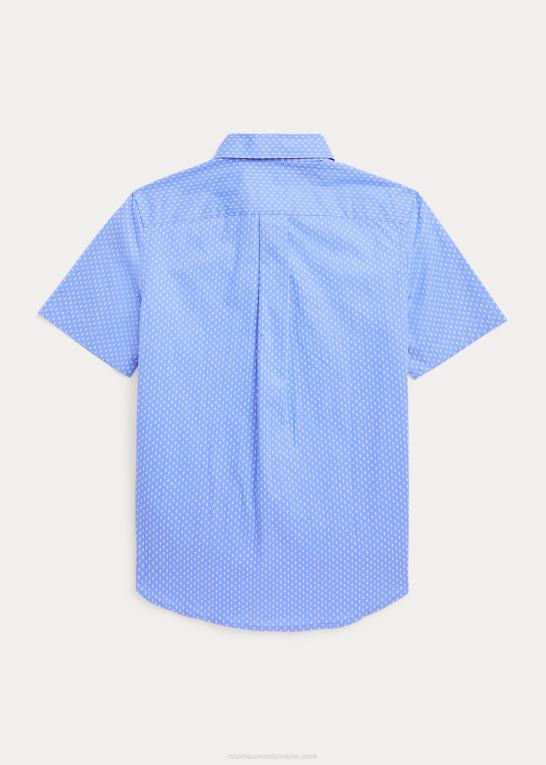 prop geo børn Ralph Lauren geometrisk poplin kortærmet skjorte Z426B6662