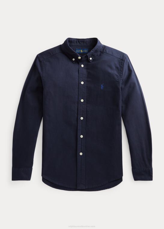 rl flåde børn Ralph Lauren tøjfarvet oxfordskjorte i bomuld Z426B5636