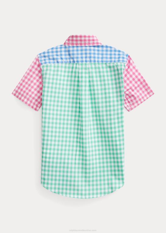 sjov skjorte børn Ralph Lauren poplin kortærmet sjov skjorte Z426B6418
