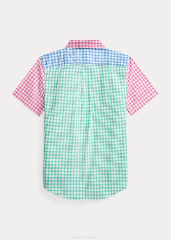 sjov skjorte børn Ralph Lauren poplin kortærmet sjov skjorte Z426B6600