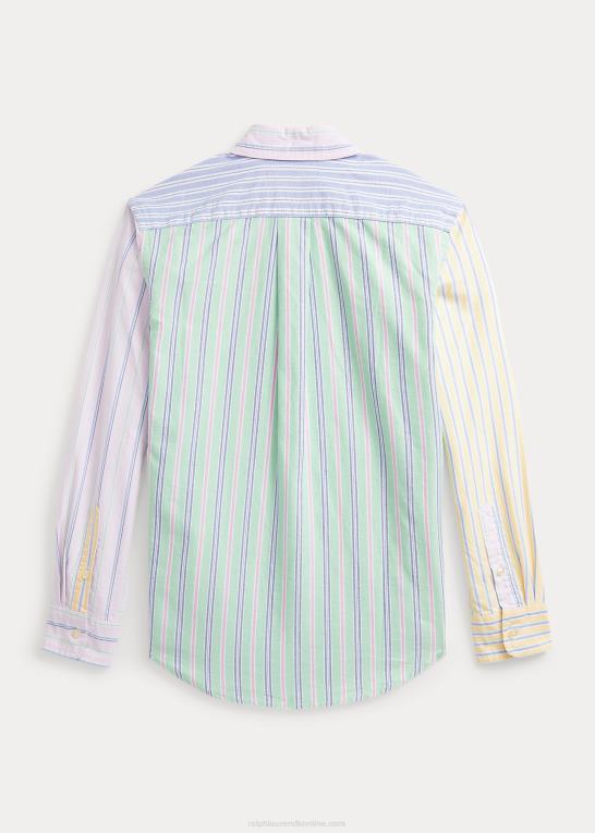stribet funshirt børn Ralph Lauren stribet oxford sjov skjorte i bomuld Z426B6553
