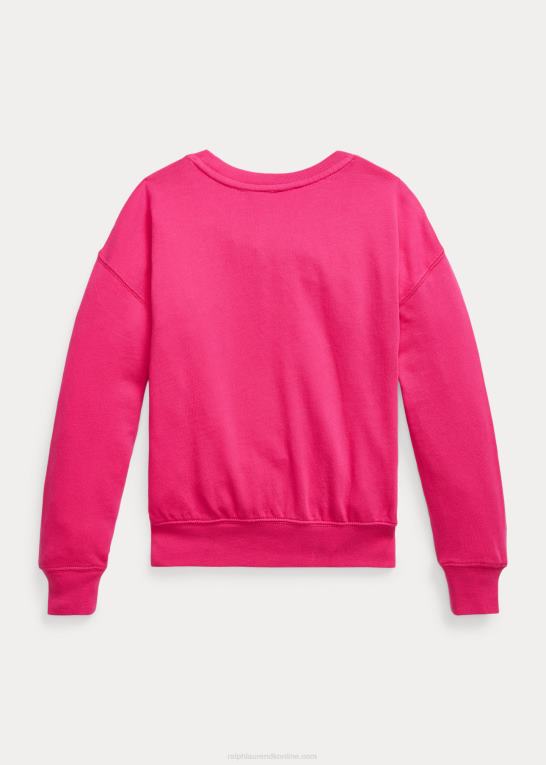 accent pink børn Ralph Lauren logo spa terry sweatshirt Z426B7113
