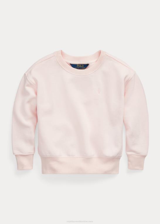 akacie lyserød børn Ralph Lauren fleece sweatshirt med logo Z426B7425