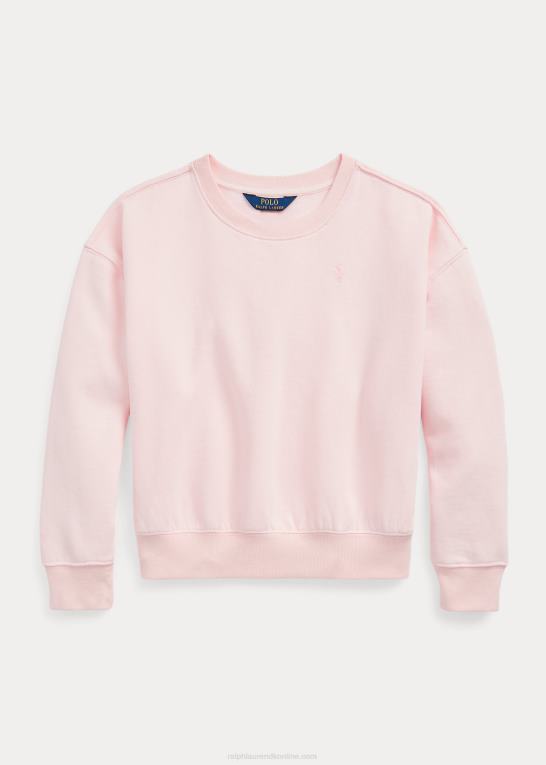 akacie lyserød børn Ralph Lauren fleece sweatshirt med logo Z426B7586