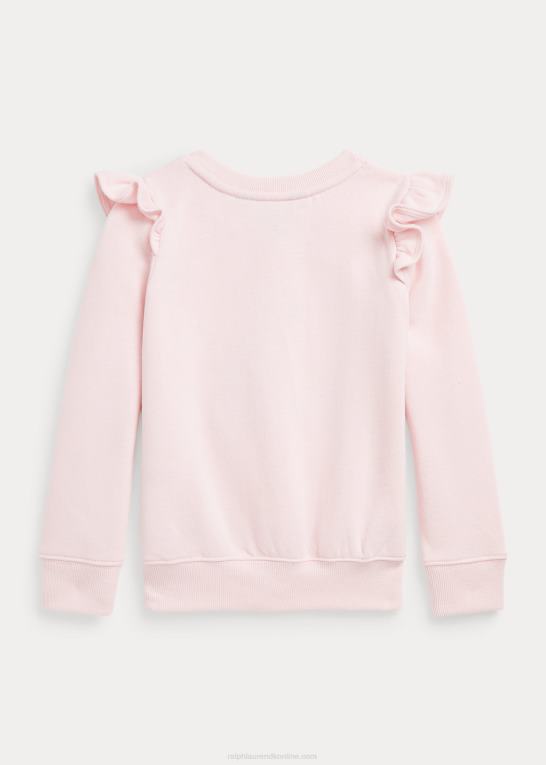 antydning af pink børn Ralph Lauren måne nytår bunny fleece sweatshirt Z426B6730