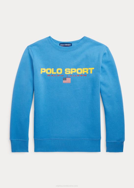blå bane børn Ralph Lauren polo sport fleece sweatshirt Z426B6139