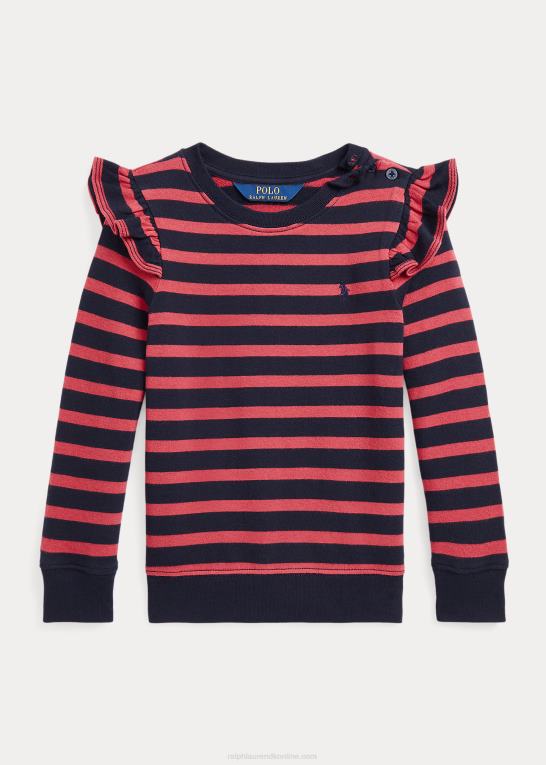 chilipeber multi børn Ralph Lauren stribet flæser spa frotté sweatshirt Z426B7426