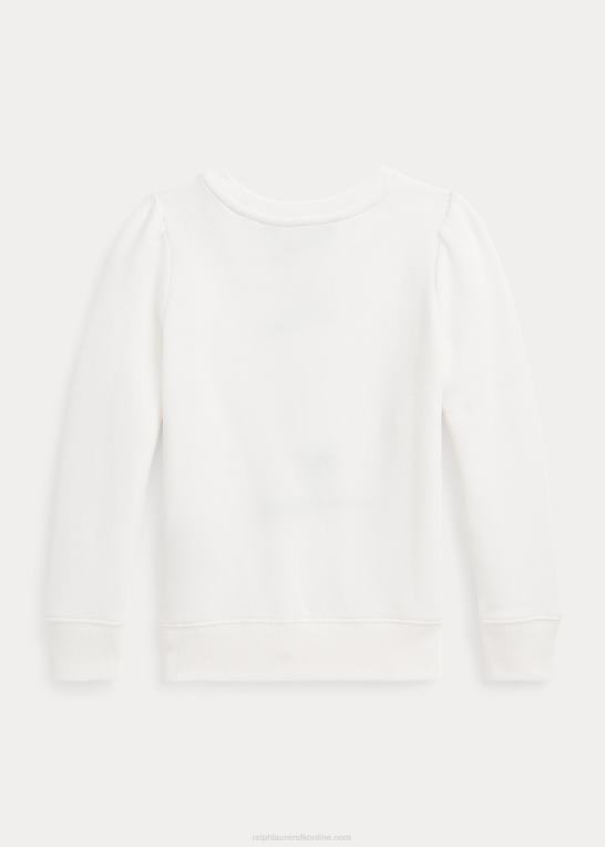 dækvask hvid børn Ralph Lauren polo bear fleece sweatshirt Z426B9998