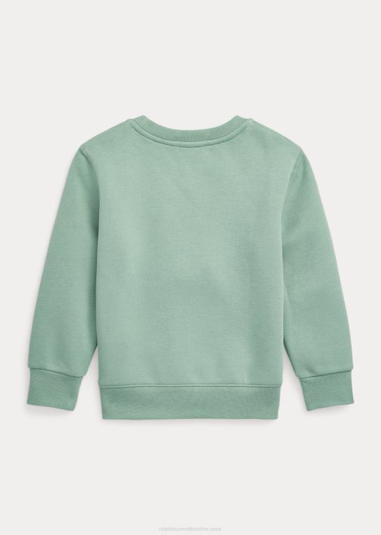 falmet mynte børn Ralph Lauren polo bear fleece sweatshirt Z426B5739