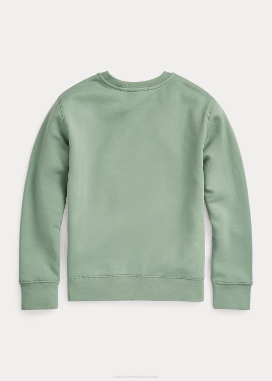 falmet mynte børn Ralph Lauren polo bear fleece sweatshirt Z426B6089