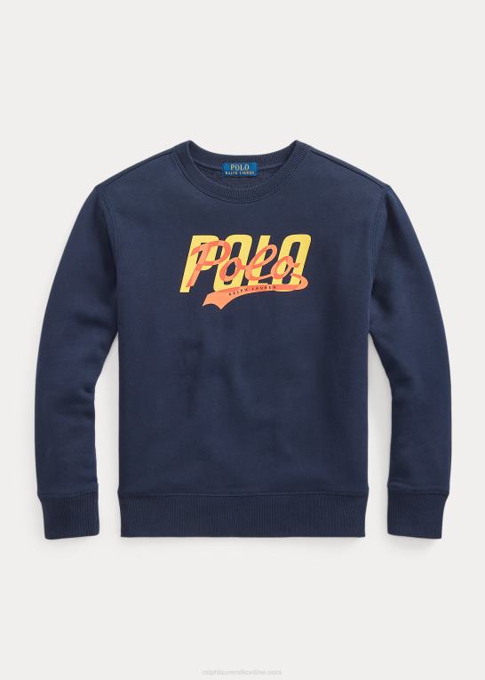 krydstogtflåde børn Ralph Lauren fleece sweatshirt med logo Z426B9925