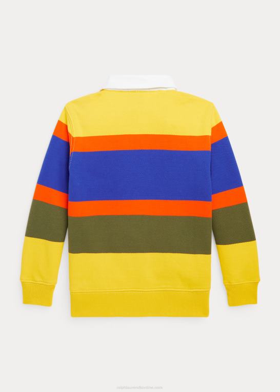lemon crush multi børn Ralph Lauren stribet rugby sweatshirt i fleece Z426B9905
