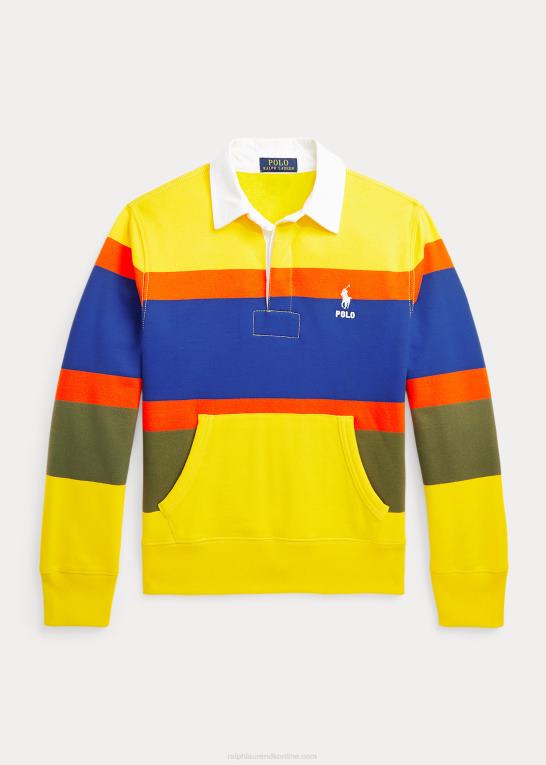 lemon crush multi børn Ralph Lauren stribet rugby sweatshirt i fleece Z426B9926