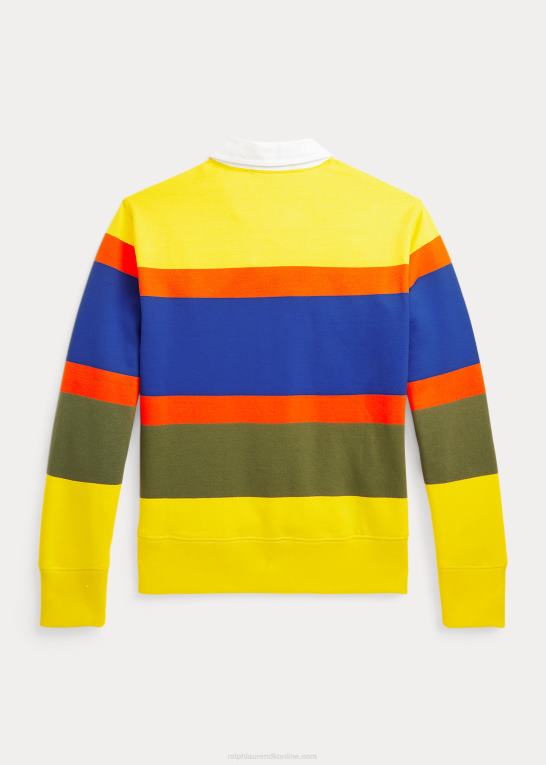 lemon crush multi børn Ralph Lauren stribet rugby sweatshirt i fleece Z426B9926