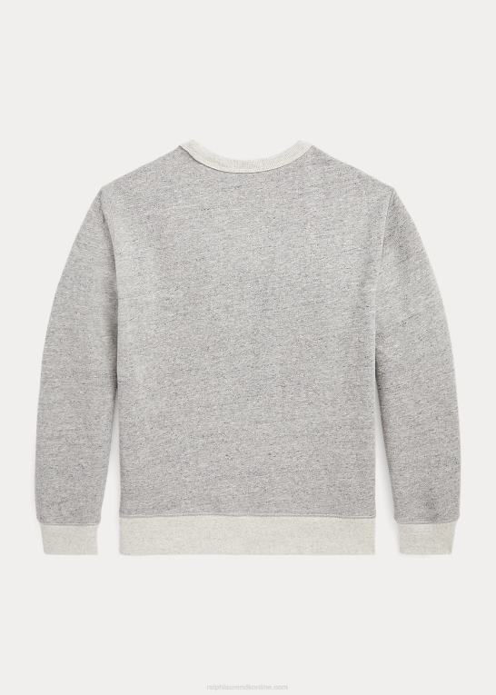 mørk vintage lyng børn Ralph Lauren månenytårs fleece sweatshirt Z426B6572