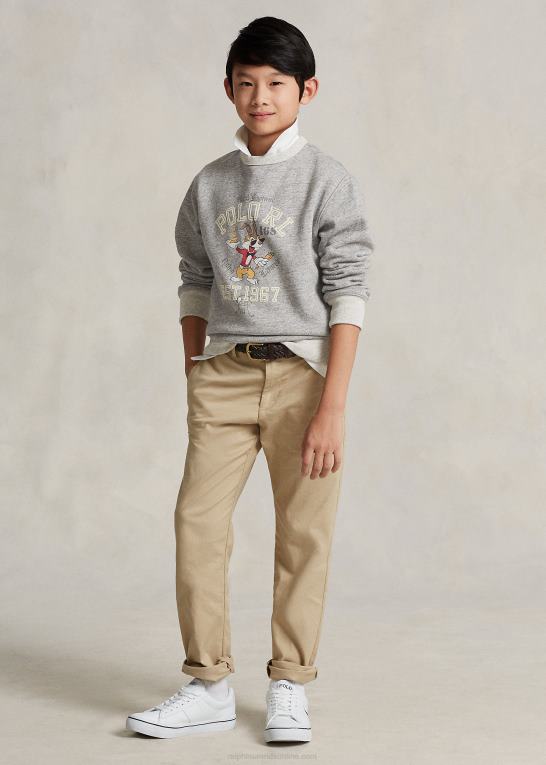 mørk vintage lyng børn Ralph Lauren månenytårs fleece sweatshirt Z426B6572