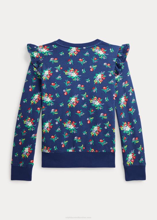 wheatleigh blomster børn Ralph Lauren blomstret flæser spa-frotté sweatshirt Z426B7541