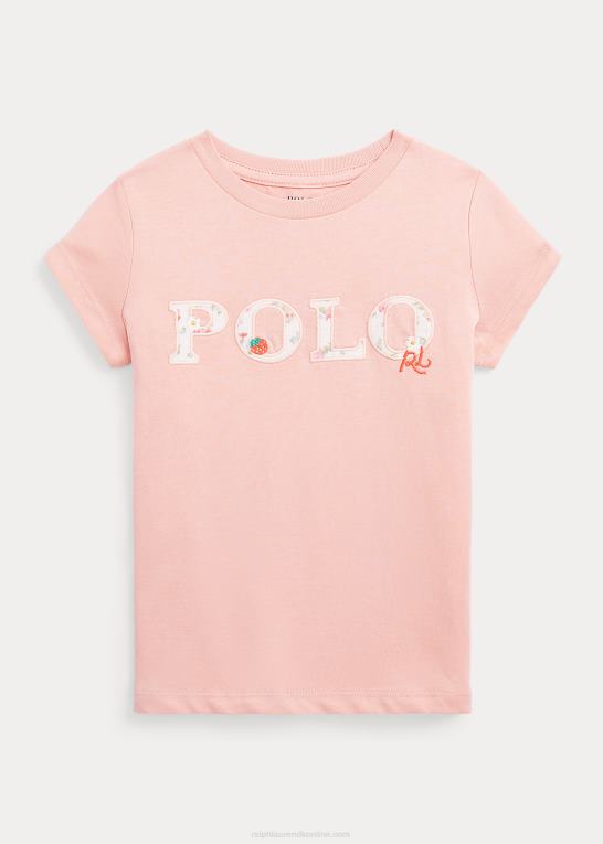adirondack rose børn Ralph Lauren T-shirt i bomuldsjersey med blomsterlogo Z426B6809
