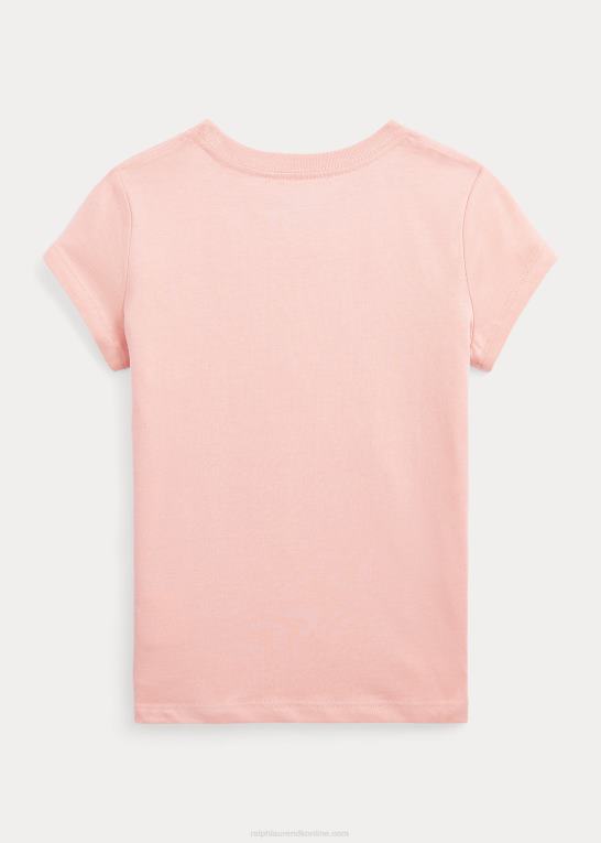 adirondack rose børn Ralph Lauren T-shirt i bomuldsjersey med blomsterlogo Z426B6809