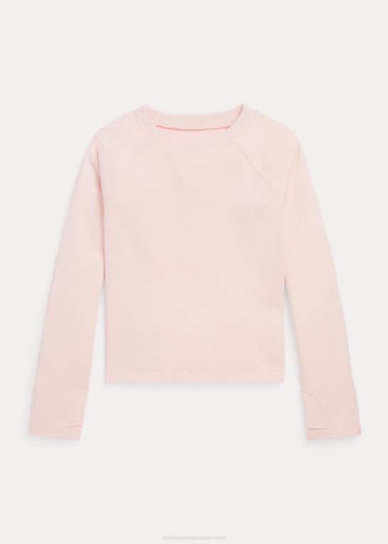 akacie lyserød børn Ralph Lauren jersey langærmet t-shirt i stretch Z426B7452