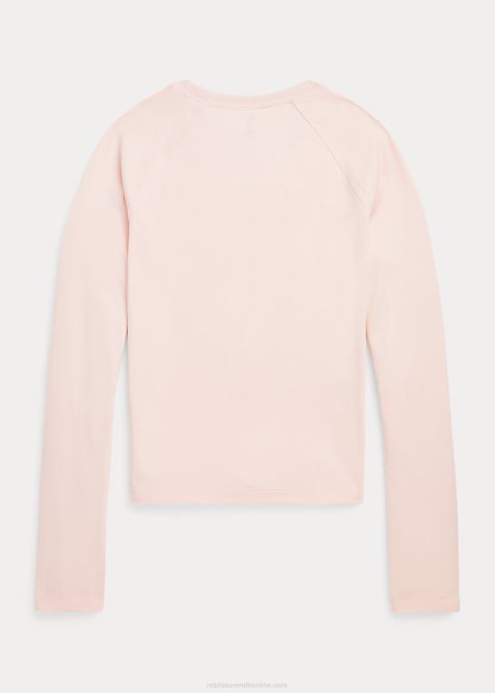 akacie lyserød børn Ralph Lauren jersey langærmet t-shirt i stretch Z426B7618
