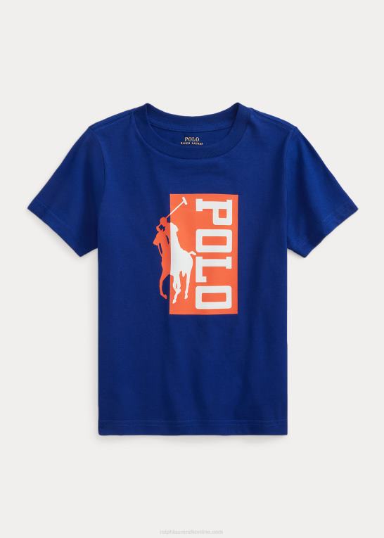 arv royal børn Ralph Lauren farveskiftende T-shirt i bomuldsjersey Z426B9784