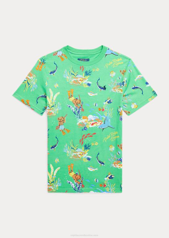 bearwaiian klassisk kelly børn Ralph Lauren polo bear bomuldsjersey t-shirt Z426B9855
