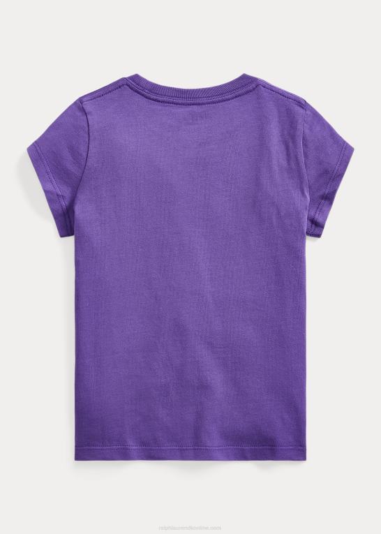 binde lilla børn Ralph Lauren T-shirt i bomuldsjersey Z426B6911