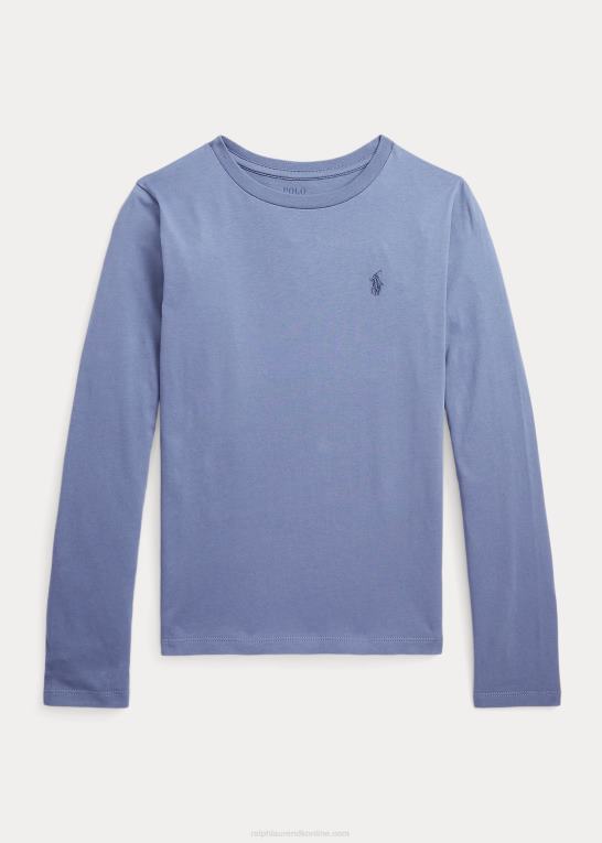 capri blå børn Ralph Lauren T-shirt i bomuldsjersey Z426B7217