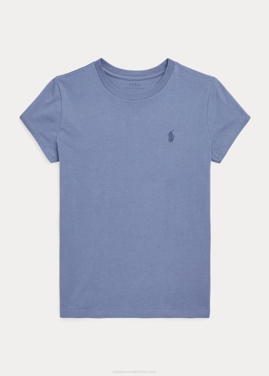 capri blå børn Ralph Lauren T-shirt i bomuldsjersey Z426B7228