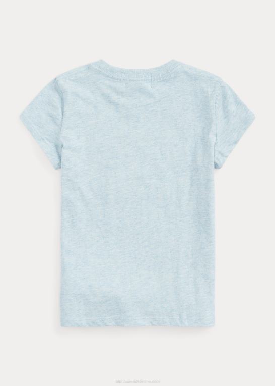 chambray lyng børn Ralph Lauren jersey af hestebomuld Z426B9988