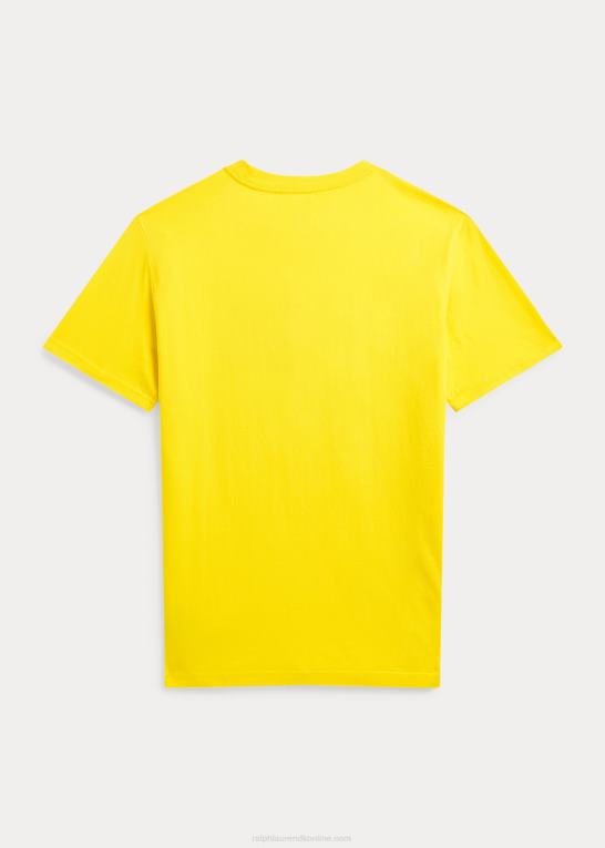 citronknus børn Ralph Lauren T-shirt i bomuldsjersey med logo Z426B6561