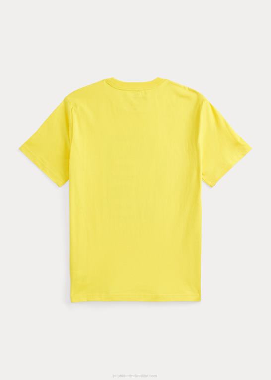 citronknus børn Ralph Lauren farveskiftende T-shirt i bomuldsjersey Z426B9823