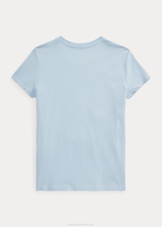 ejendom blå børn Ralph Lauren grafisk t-shirt i bomuldsjersey Z426B9981