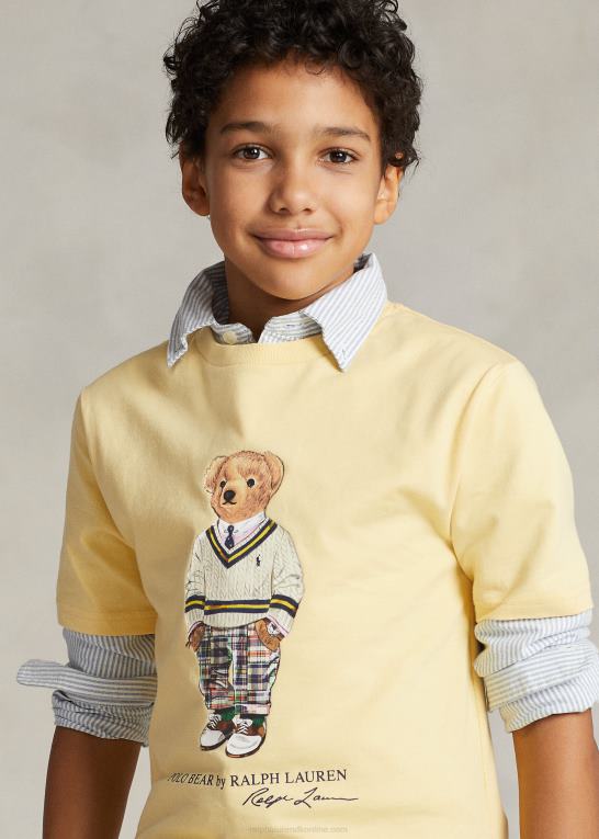 empire gul børn Ralph Lauren polo bear bomuldsjersey t-shirt Z426B5979
