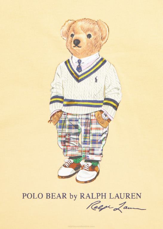 empire gul børn Ralph Lauren polo bear bomuldsjersey t-shirt Z426B5979