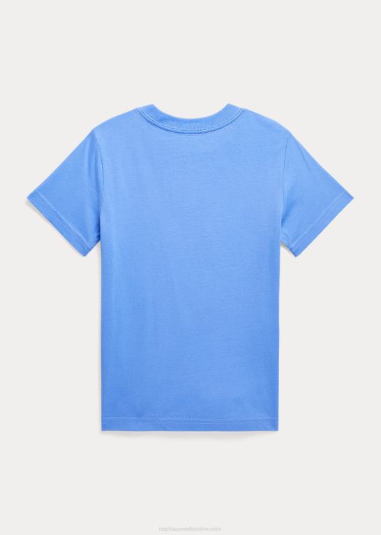 havneø blå børn Ralph Lauren polo bear bomuldsjersey t-shirt Z426B5772