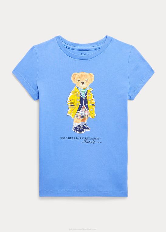 havneø blå børn Ralph Lauren polo bear bomuldsjersey t-shirt Z426B6852