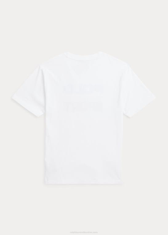 hvid børn Ralph Lauren polo sport bomuldsjersey t-shirt Z426B6151