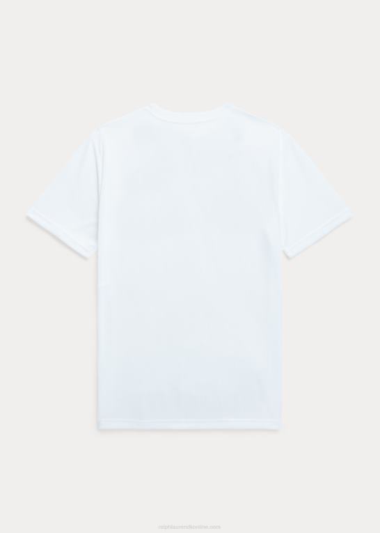 keramisk hvid børn Ralph Lauren logo performance jersey t-shirt Z426B6146