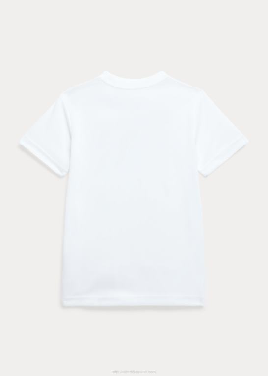 keramisk hvid børn Ralph Lauren logo performance jersey t-shirt Z426B9792