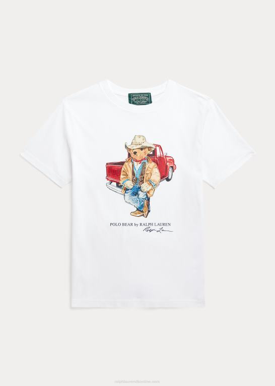 klassisk oxford børn Ralph Lauren polo bear bomuldsjersey t-shirt Z426B9847