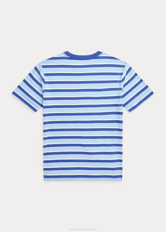 kongelig flåde multi børn Ralph Lauren stribet bomuldsjersey lommet-shirt Z426B6119