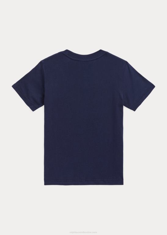 krydstogtflåde børn Ralph Lauren T-shirt i bomuld med polobjørnelogo Z426B6492