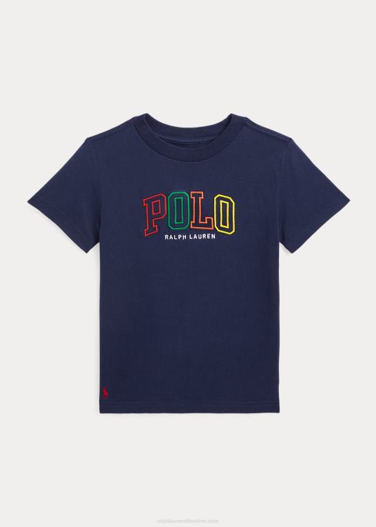 krydstogtflåde børn Ralph Lauren T-shirt i bomuldsjersey med logo Z426B6432