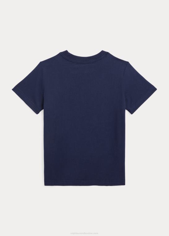 krydstogtflåde børn Ralph Lauren T-shirt i bomuldsjersey med logo Z426B6432