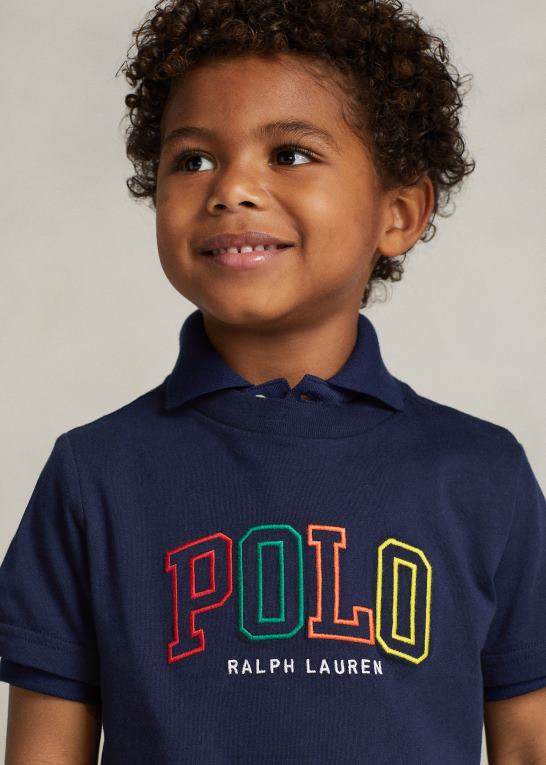 krydstogtflåde børn Ralph Lauren T-shirt i bomuldsjersey med logo Z426B6432