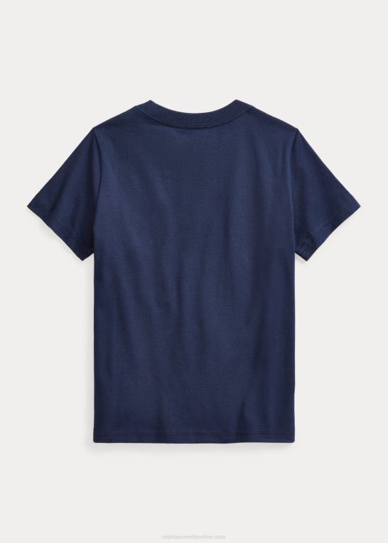 krydstogtflåde børn Ralph Lauren T-shirt i bomuldsjersey med logo Z426B6491